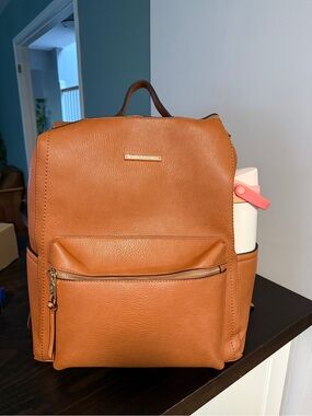 Poppy & Peonies - Commuter Backpack Cognac - new without tags